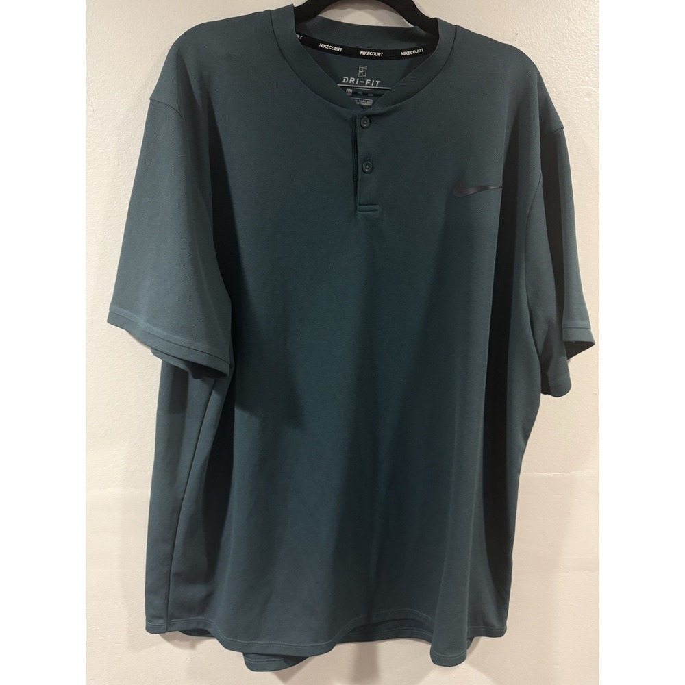 Nike Court  Dri-FIT Polo Mens XXL  dark teal Tennis Performance